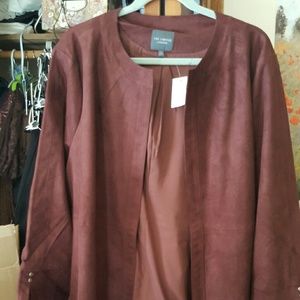 The Limited suede topper